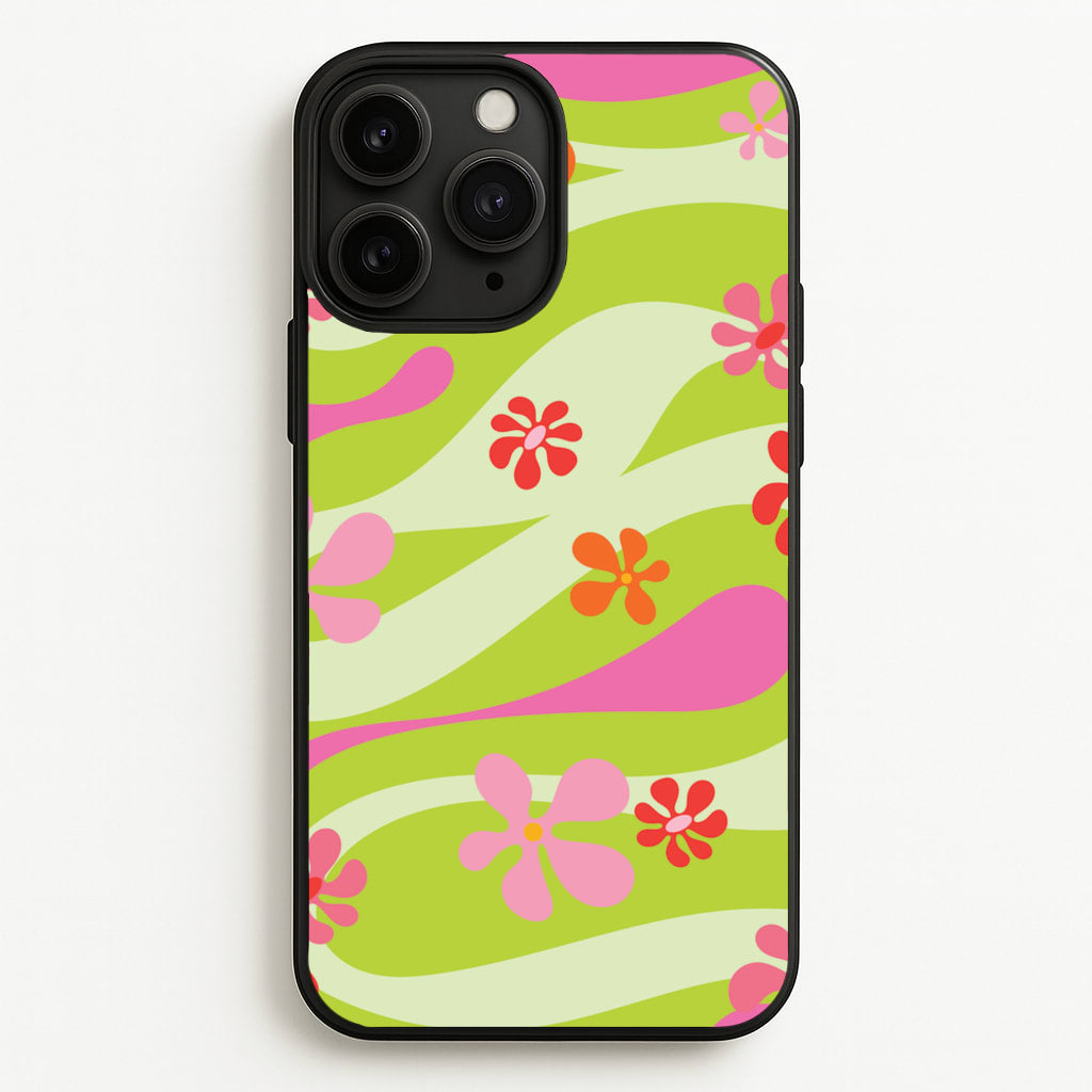 Retro Flowers Pattern  - Spring Phone Case for iPhone 11 Pro