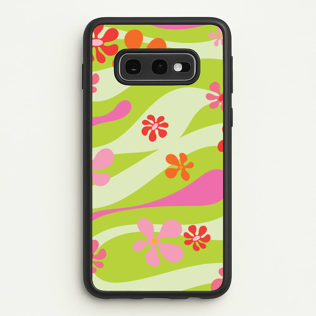 Retro Flowers Pattern  - Spring Phone Case for Galaxy S10e