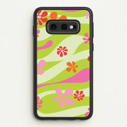 Retro Flowers Pattern  - Spring Phone Case for Galaxy S10e
