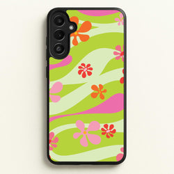Retro Flowers Pattern  - Spring Phone Case for Galaxy A34