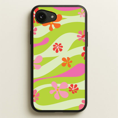 Retro Flowers Pattern  - Spring Phone Case for iPhone 16e