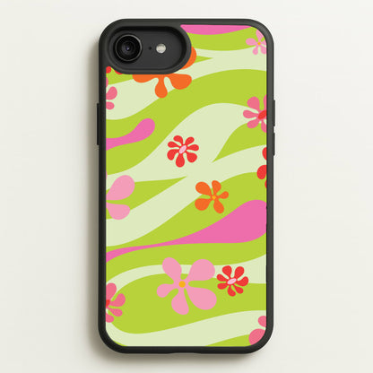Retro Flowers Pattern  - Spring Phone Case for iPhone 6 Plus / 7 Plus / 8 Plus