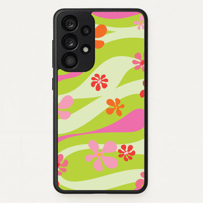 Retro Flowers Pattern  - Spring Phone Case for Galaxy A53