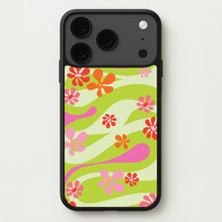 Retro Flowers Pattern Phone Case for iPhone 17 Pro Max