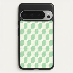 Green Plaid Daisies  - Spring Phone Case for Google Pixel 9 Pro XL