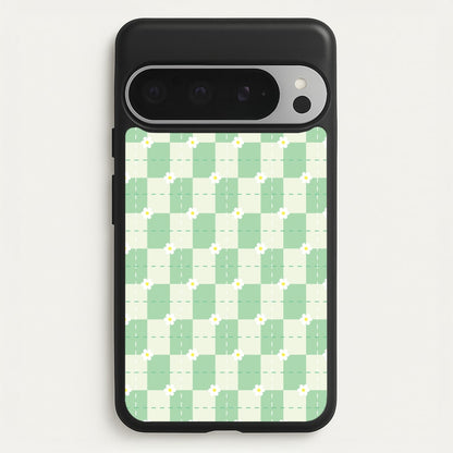 Green Plaid Daisies  - Spring Phone Case for Google Pixel 9 Pro XL