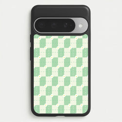 Green Plaid Daisies Phone Case for Google Pixel 10 Pro XL