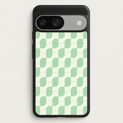 Green Plaid Daisies  - Spring Phone Case for Google Pixel 9 / 9 Pro