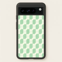 Green Plaid Daisies  - Spring Phone Case for Google Pixel 8 Pro