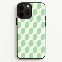 Green Plaid Daisies  - Spring Phone Case for iPhone 11 Pro