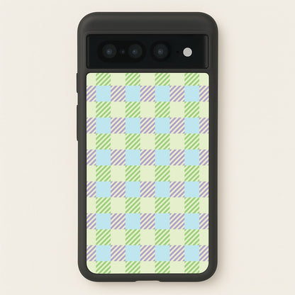 Green And Purple Checkered  - Spring Phone Case for Google Pixel 7 Pro