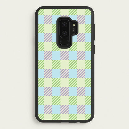 Green And Purple Checkered  - Spring Phone Case for Galaxy S9 Plus