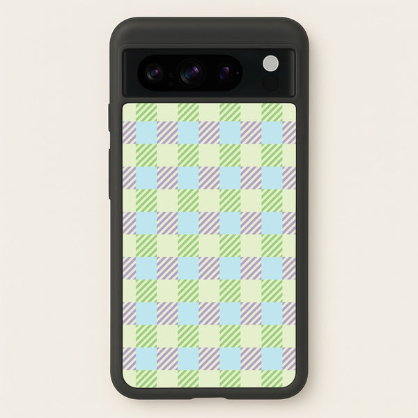 Green And Purple Checkered  - Spring Phone Case for Google Pixel 8 Pro