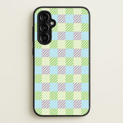 Green And Purple Checkered  - Spring Phone Case for Galaxy A54