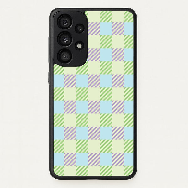 Green And Purple Checkered  - Spring Phone Case for Galaxy A33