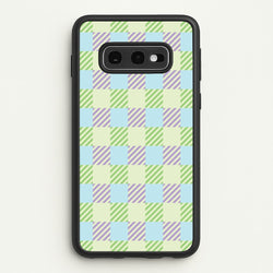 Green And Purple Checkered  - Spring Phone Case for Galaxy S10e