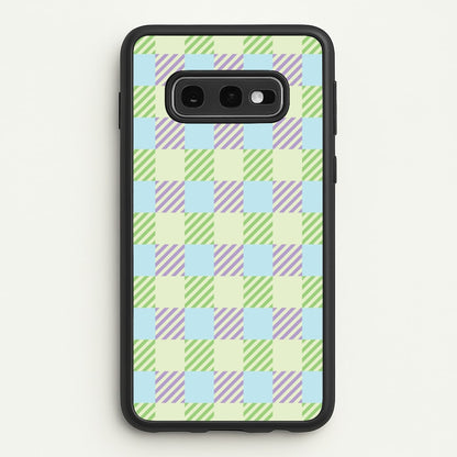 Green And Purple Checkered  - Spring Phone Case for Galaxy S10e