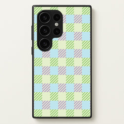 Green And Purple Checkered  - Spring Phone Case for Galaxy S24 Ultra