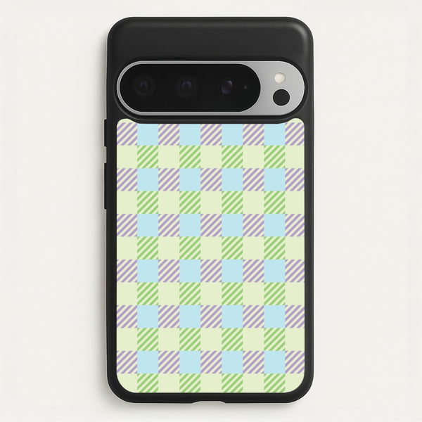 Green And Purple Checkered  - Spring Phone Case for Google Pixel 9 Pro XL
