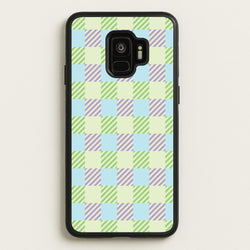 Green And Purple Checkered  - Spring Phone Case for Galaxy S9