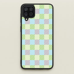Green And Purple Checkered  - Spring Phone Case for Galaxy A12