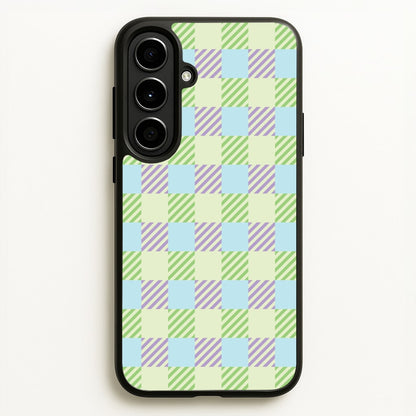 Green And Purple Checkered  - Spring Phone Case for Galaxy A56