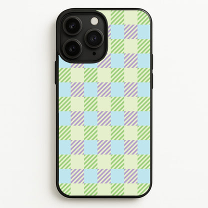 Green And Purple Checkered  - Spring Phone Case for iPhone 11 Pro Max