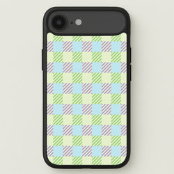 Green And Purple Checkered Phone Case for iPhone 17 Air