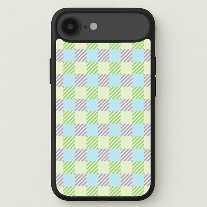 Green And Purple Checkered Phone Case for iPhone 17 Air