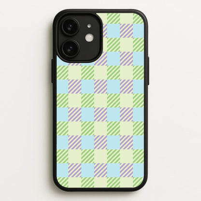 Green And Purple Checkered  - Spring Phone Case for iPhone 11