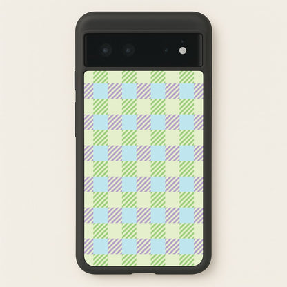 Green And Purple Checkered  - Spring Phone Case for Google Pixel 6