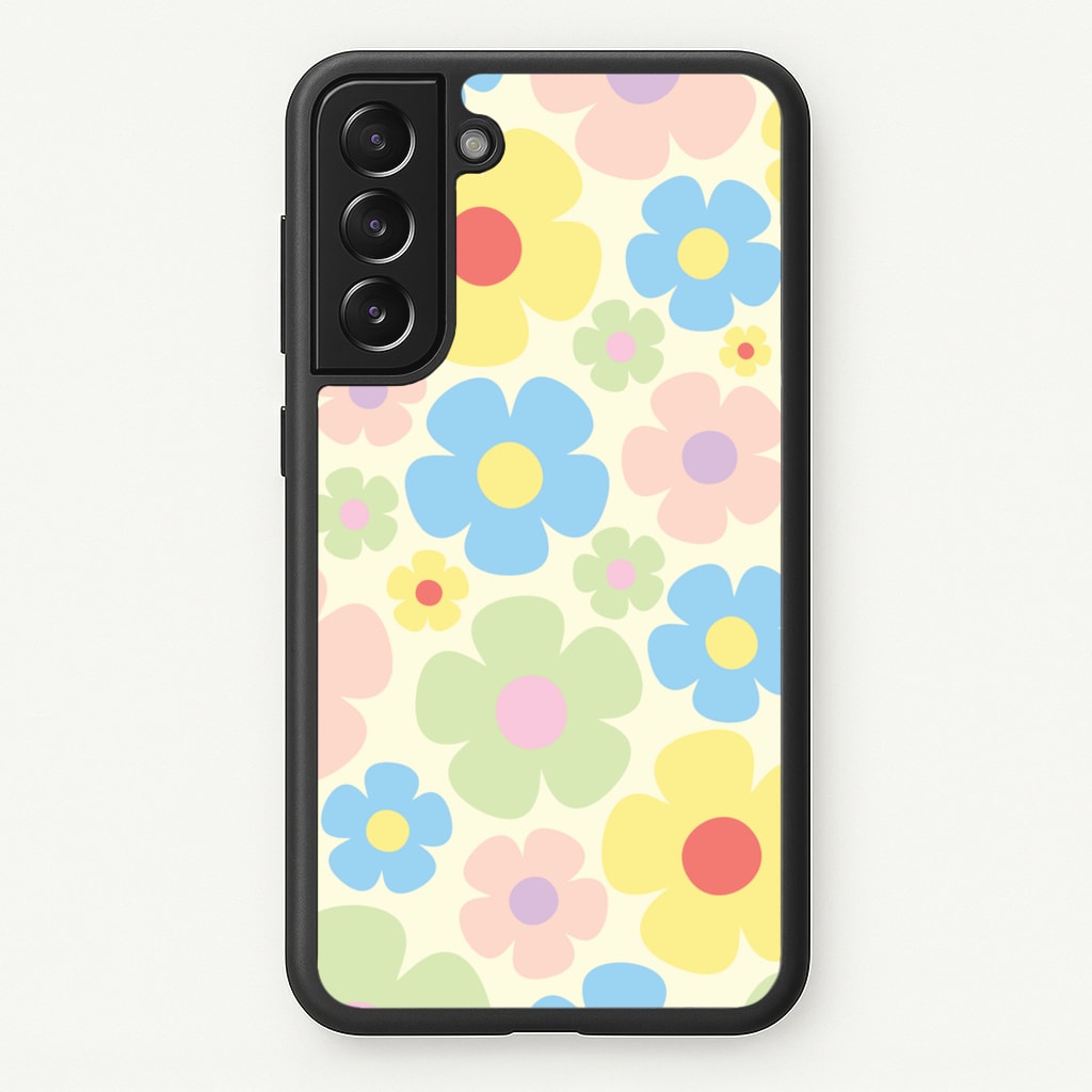 Rainbow Flowers Pattern  - Spring Phone Case for Galaxy S21 Plus