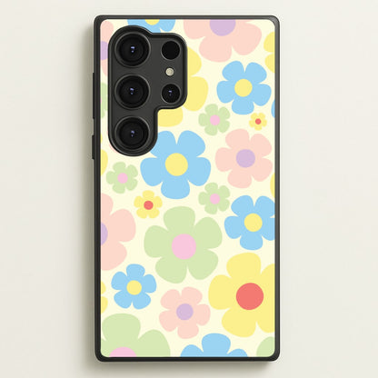 Rainbow Flowers Pattern  - Spring Phone Case for Galaxy S25 Ultra