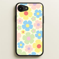 Rainbow Flowers Pattern  - Spring Phone Case for iPhone 16e