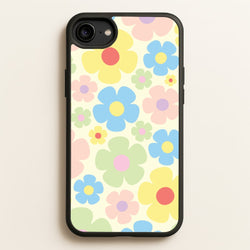 Rainbow Flowers Pattern  - Spring Phone Case for iPhone 6 / 7 / 8 / SE