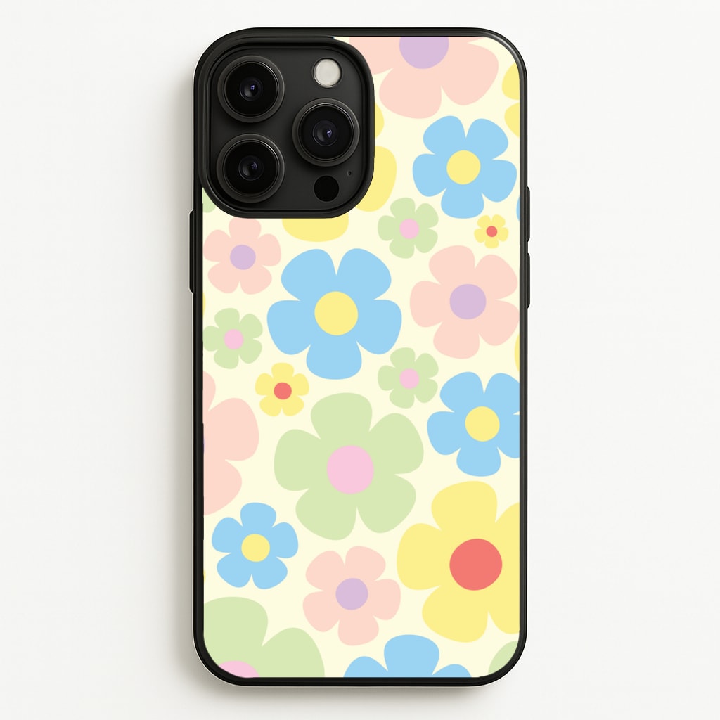 Rainbow Flowers Pattern  - Spring Phone Case for iPhone 13 Pro Max