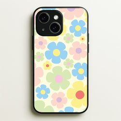 Rainbow Flowers Pattern  - Spring Phone Case for iPhone 14