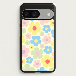 Rainbow Flowers Pattern  - Spring Phone Case for Google Pixel 9 / 9 Pro