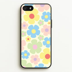 Rainbow Flowers Pattern  - Spring Phone Case for iPhone 5 / 5s / SE 2016