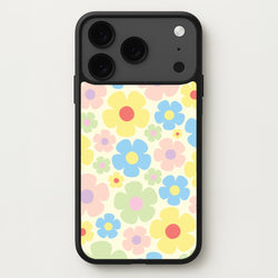Rainbow Flowers Pattern Phone Case for iPhone 17 Pro Max