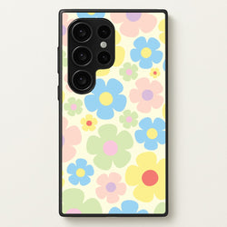 Rainbow Flowers Pattern  - Spring Phone Case for Galaxy S24 Ultra