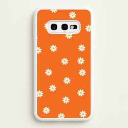 Orange Daisies  - Spring Phone Case for Galaxy S10e