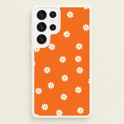 Orange Daisies  - Spring Phone Case for Galaxy S22 Ultra