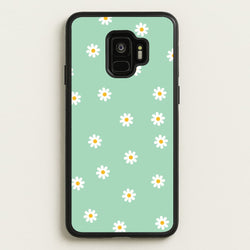 Teal Daisies  - Spring Phone Case for Galaxy S9