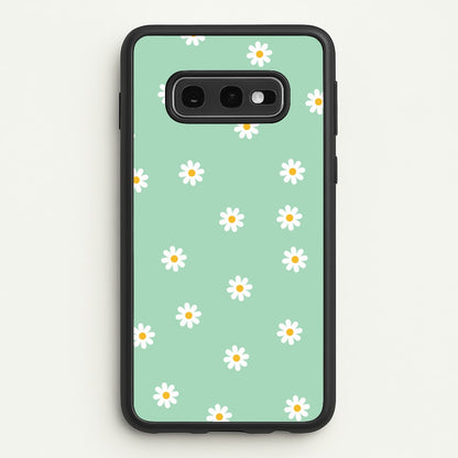 Teal Daisies  - Spring Phone Case for Galaxy S10e