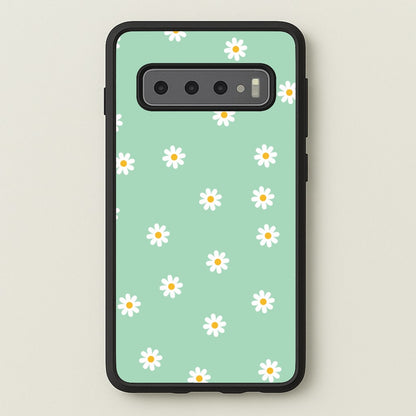 Teal Daisies  - Spring Phone Case for Galaxy S10 Plus