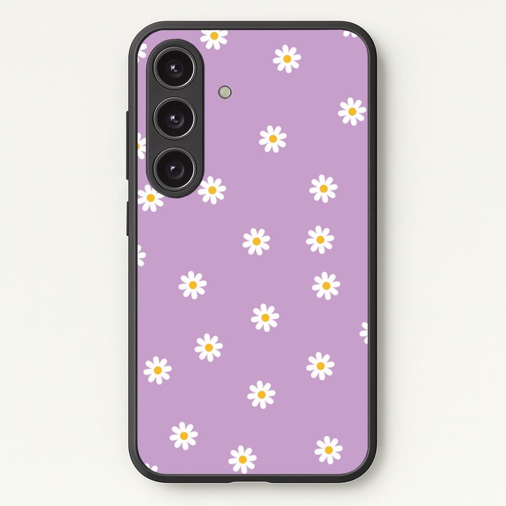 Purple Daisies  - Spring Phone Case for Galaxy S24 Plus