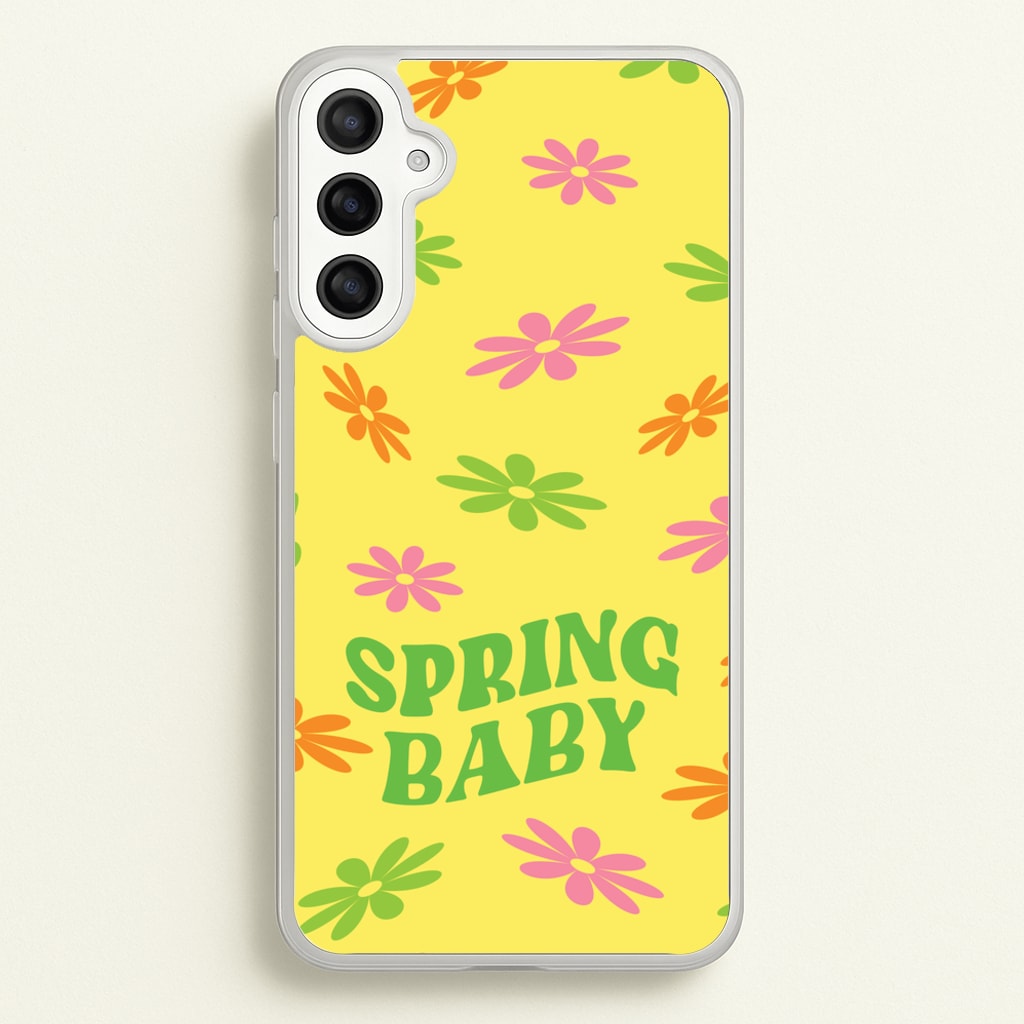 Spring Baby Retro Pattern  - Spring Phone Case for Galaxy A36
