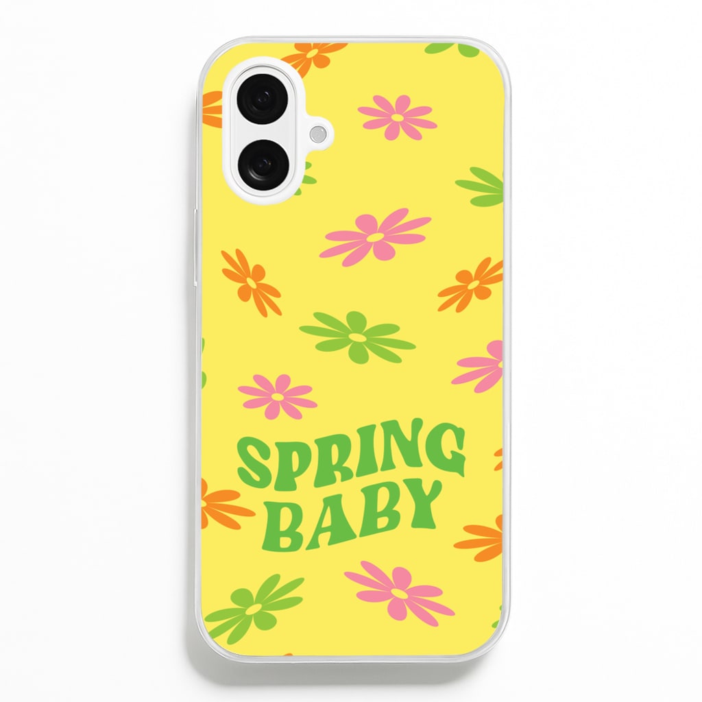 Spring Baby Retro Pattern  - Spring Phone Case for iPhone 16 Plus