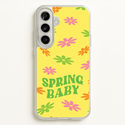 Spring Baby Retro Pattern  - Spring Phone Case for Galaxy A56